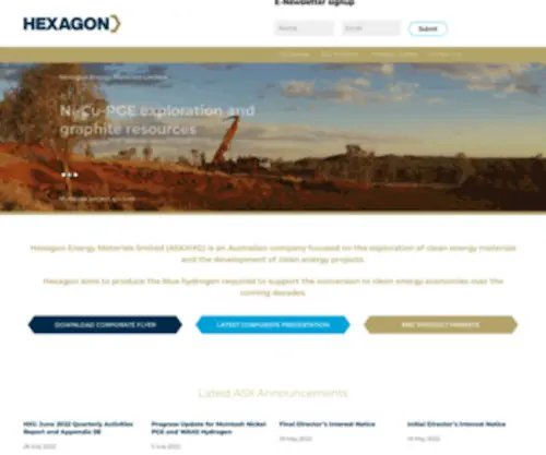 Hxgenergymaterials.com.au(Hexagon Energy Materials) Screenshot