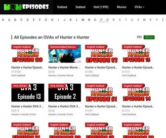 Hxhepisodes.com(Hunter x Hunter Episodes Online Free Watch) Screenshot