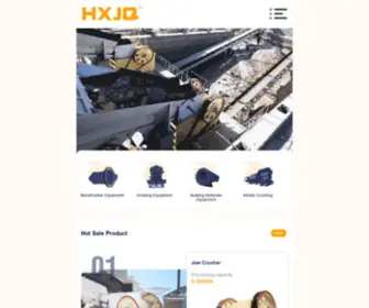 HXJQchina.com(Henan Hongxing Mining Machinery Co) Screenshot