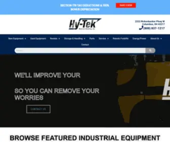 HY-Tekmaterialhandling.com(Hy-Tek Material Handling) Screenshot