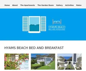 Hyamsbeachbedandbreakfast.com.au(Official Hyams Beach Bed and Beach Website) Screenshot