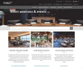 Hyattmeetings.com(Hyatt Meetings & Events) Screenshot