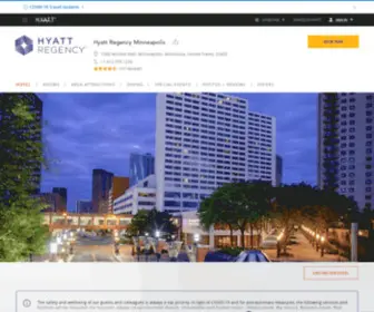 Hyattregencyminneapolis.com(Hotel near Minneapolis Convention Center) Screenshot