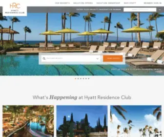Hyattresidenceclub.com(Timeshare & Vacation Rental Resorts) Screenshot
