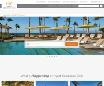 Hyattvacationclub.com(Timeshare & Vacation Rental Resorts) Screenshot