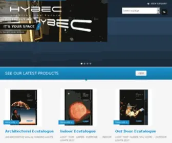 Hybec.net(HYBEC-Lighting the Future, Lighting Manufacturer, Lighting Projects, Lighting Designers, Premium Lights, Indoor Lights, Out Door Lights LED Alum Inc) Screenshot