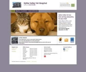 HYblavalleyvet.com(Hybla Valley Vet Hospital) Screenshot