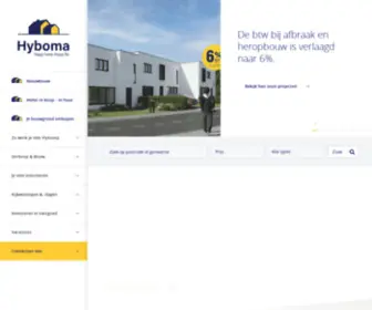 Hyboma.be(Nieuwbouw, appartementen en herverkoop) Screenshot