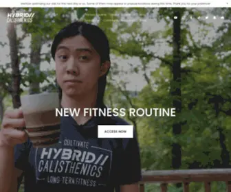 HYbridcalisthenics.com(Hybrid Calisthenics) Screenshot