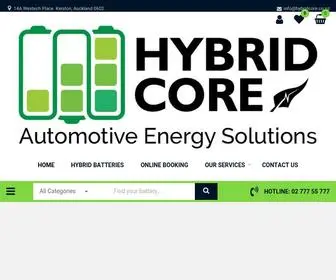 HYbridcore.co.nz(High Quality Hybrid batteries in Auckland) Screenshot