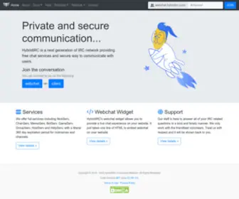 HYbridirc.com(HybridIRC IRC Network) Screenshot