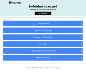 HYbridminivan.net(Hybrid Minivans) Screenshot