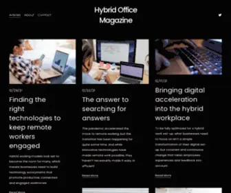 HYbridofficemagazine.com(Hybrid Office Magazine) Screenshot