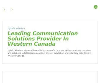 HYbridwireless.ca(Hybrid Wireless) Screenshot