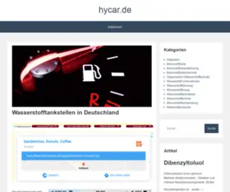 Hycar.de(Wasserstoffantrieb) Screenshot