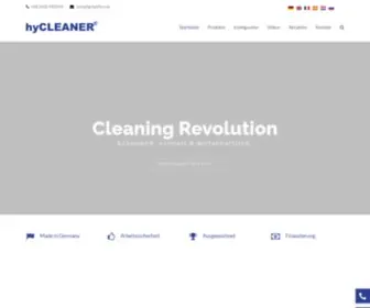 HYcleaner.eu(Startseite) Screenshot