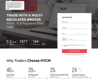 HYCM.me(Trade with a Reliable Forex Broker) Screenshot