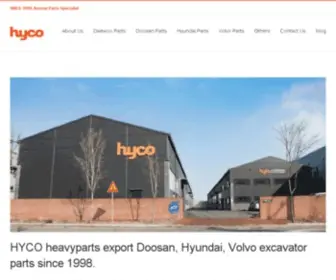 Hyco.co.kr(HYCO heavy parts) Screenshot