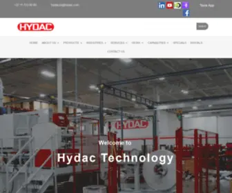 Hydac.co.za(Hydac Technology) Screenshot