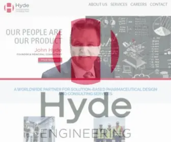 Hyde-EC.com(Worldwide Firm of Consultants for Pharma Engineering) Screenshot