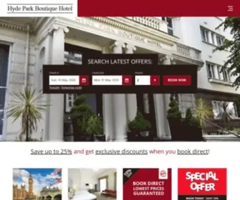 Hydeparkboutique.co.uk(Hyde Park Boutique Hotel) Screenshot