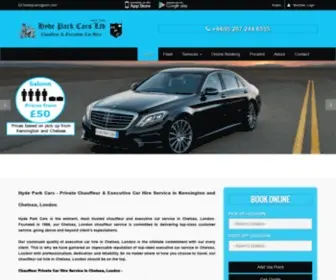 Hydeparkcars.co.uk(Private Chauffeur & Executive Car Hire Service London) Screenshot