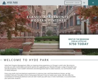 Hydeparkmanagement.com(Hyde Park Chicago Apartments) Screenshot