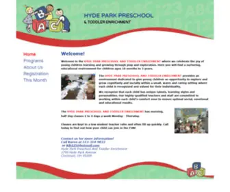 Hydeparkpreschool.com(Home) Screenshot