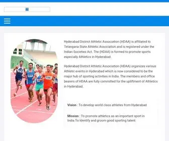 Hyderabadathletics.com(Hyderabad Athletics) Screenshot