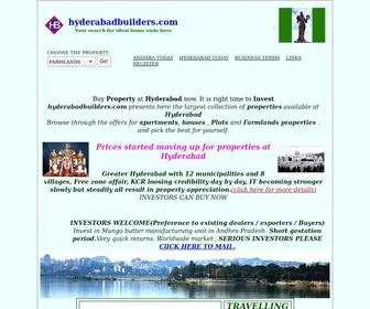 Hyderabadbuilders.com(Offers Hyderabad builders and real estate properties information) Screenshot