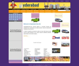 Hyderabadcityinfo.com(Hyderabad City Info) Screenshot