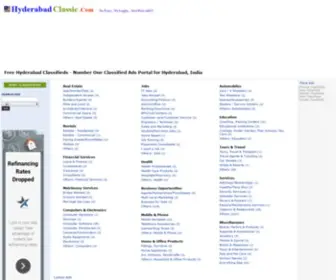 Hyderabadclassic.com(Hyderabad Classic Hyderabad classifieds) Screenshot