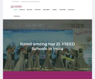 Hyderabadinternationalschool.in(Hyderabad International School) Screenshot