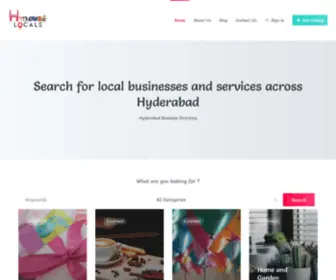 Hyderabadlocals.com(Hyderabad Business Directory) Screenshot