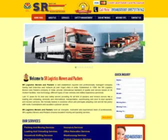 Hyderabadmoverspackers.com(SR Logistics Movers and Packers) Screenshot