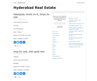 Hyderabadrealestate.org(Hyderabad Real Estate) Screenshot