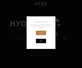 Hydewhiskey.ie(The Hyde collection) Screenshot