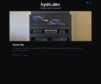 HYDN.dev(A domain used for dev stuff) Screenshot