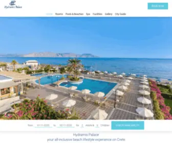 HYdramis-Palace.com(Hydramis Palace Beach Resort in Georgioupolis) Screenshot