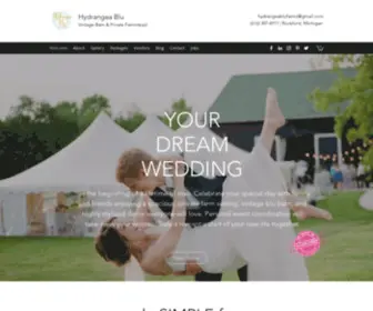 HYdrangeablubarn.com(Your wedding) Screenshot