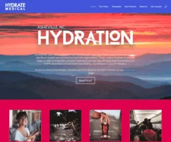 HYdrateasheville.com(Now accepting Telehealth appointments) Screenshot