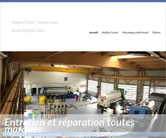 HYdrau-Trucks.com(Garage poids lourds SCANIA à Sion) Screenshot