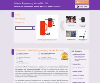 HYdraulic-Jacks.net(Oriental Engineering Works Pvt) Screenshot