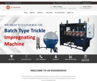 HYdraulicoilfiltrationmachine.com(AR Engineering) Screenshot