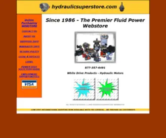 HYdraulicsuperStore.com(White Hydraulic Motor Superstore) Screenshot