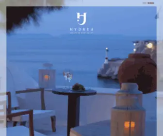 HYdrea.gr(Hydrea Luxury Hotel in Hydra Greece) Screenshot