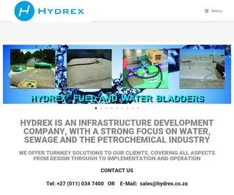 HYdrex.co.za(Infrastructure Projects for Africa) Screenshot