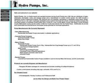 HYdro-Pumps.com(Hydro Pumps) Screenshot