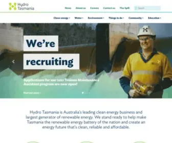HYdro.com.au(Hydro Tasmania) Screenshot