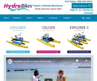 HYdrobikes.com(Hydrobike is the Premier Water Bike) Screenshot